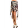 The Vintage Shop Sheer Paisley Print Skirt In Beige Combo; Small