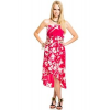 Angie Tropical Wrap Dress In Fuchsia; X-large Size XL