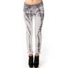 Devine Rights Of Denim Straight Cut Jeans In Grey Tie Dye; 30