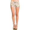 Free Culture Floral Print Denim Shorts In Multicolour; 0