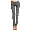 Free Culture Striped Skinny Jeans In Black And Grey; 9