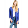 Tresics Lace Back Shawl Cardigan In Blue; Small Size S