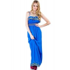 Event Butterfly Embroidered Summer Dress In Blue; Small Size S