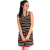 Ezra Deep V Neck Open Back Dress In Multicolour; Small Size S