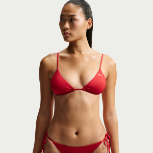 Nike Nike Women's Swim Effortless Essential Triangle Bikini Top in Red | NESSF239-642 - $31.97 at Nike