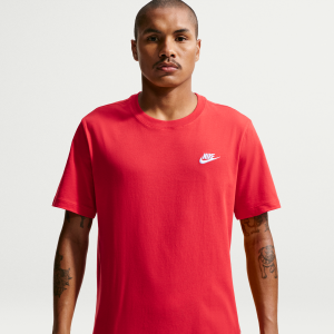 Nike Men's Nike Sportswear Club T-Shirt in Red | AR4997-657 - $28.97 at Nike
