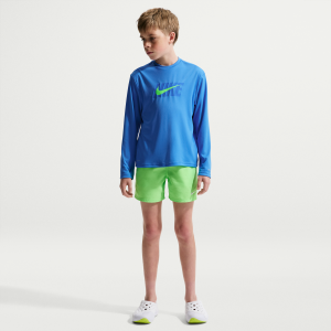 Nike Nike Swim Hydroguard Big Kids' (Boys') Dri-FIT UV Long Sleeve Top in Blue | NESSG832-434 - $24.97 at Nike