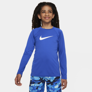 Nike Nike Swim Hydroguard Essential Big Kids' (Boys') Dri-FIT UV Long Sleeve Top in Blue | NESSD829-494 - $24.97 at Nike