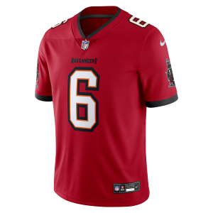 Nike Baker Mayfield Tampa Bay Buccaneers Nike Men's Dri-FIT NFL Stitched Limited Jersey in Red | 32NM03HS8BF-P0V - $200.00 at Nike