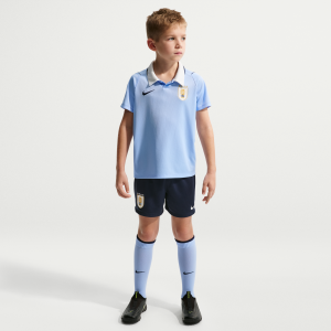 Nike Uruguay 2026 Stadium Home Little Kids' Nike Soccer Replica 3-Piece Kit in Blue | IO4693-425 - $63.97 at Nike