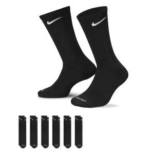 Nike Nike Men's Everyday Plus Cushioned Training Crew Socks (6 Pairs) in Black | SX6897-010 - $21.97 at Nike