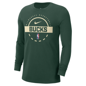 Nike Milwaukee Bucks Nike Men's NBA Practice Long-Sleeve T-Shirt in Green | HQ9821-323 - $23.97 at Nike
