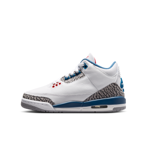 Jordan Air Jordan 3 Retro "True Blue" Big Kids' Shoes in White | DM0967-104 - $155.00 at Nike
