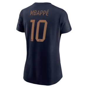 Nike Kylian MbappA(C) FFF Nike Women's Soccer T-Shirt in Blue | W11942P376FNKM-NVY - $33.97 at Nike