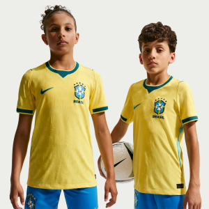 Nike Brazil National Team 2026 Match Home Big Kids' Nike Aero-FIT Soccer Jersey in Yellow | IB5043-724 - $131.97 at Nike