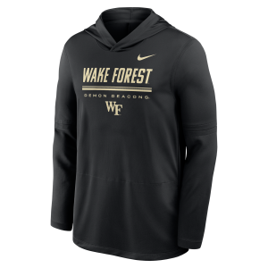 Nike Wake Forest Sideline Nike Men's Dri-FIT College Long-Sleeve Hooded Top in Black | IV7976-010 - $70.00 at Nike