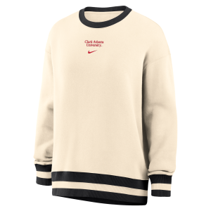 Nike Nike Women's College (Clark Atlanta University) Phoenix Fleece Oversized Sweatshirt in Brown | ZW040HCLAU26-NAB - $95.00 at Nike