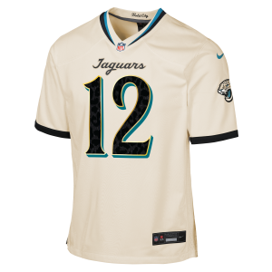 Nike Travis Hunter Jacksonville Jaguars Rivalries Collection Big Kids' Nike NFL Game Jersey in Brown | Z1B7RVP9JAGTH-000 - $120.00 at Nike