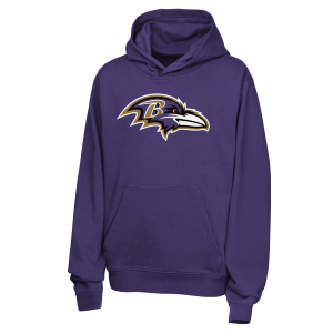 Nike Lamar Jackson Baltimore Ravens Big Kids' Nike NFL Pullover Hoodie in Purple | Z1B7NFM4RAVLI-NDE - $75.00 at Nike