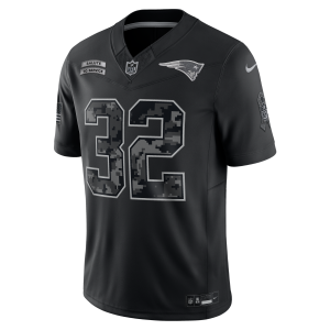 Nike Treveyon Henderson New England Patriots Salute to Service Nike Men's Dri-FIT NFL Limited Jersey in Black | SSLM00AF3L-TSW - $225.00 at Nike