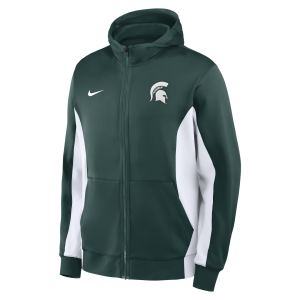Nike Michigan State Courtside Nike Men's Dri-FIT College Full-Zip Jacket in Green | 03V6024NMST-JP3 - $180.00 at Nike