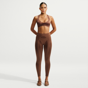 Nike Nike Women's SKIMS Satin Shine High-Waisted 26" Leggings in Brown | IV6690-263 - $138.00 at Nike