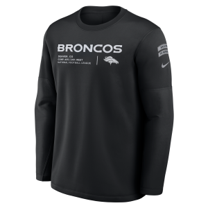 Nike Denver Broncos Salute to Service Sideline Coaches Nike Men's NFL Pullover Crew in Black | 03BR00AA2A-97P - $100.00 at Nike