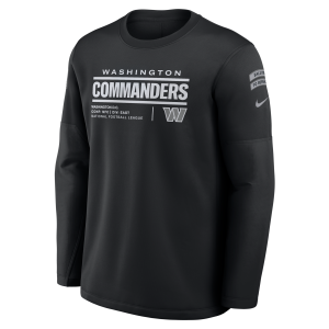 Nike Washington Commanders Salute to Service Sideline Coaches Nike Men's NFL Pullover Crew in Black | 03BR00AA2Z-97P - $100.00 at Nike