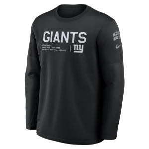 Nike New York Giants Salute to Service Sideline Coaches Nike Men's NFL Pullover Crew in Black | 03BR00AA2N-97P - $100.00 at Nike