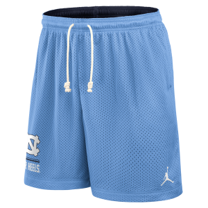Nike Nike Men's North Carolina Courtside Jordan Brand Dri-FIT College Reversible Shorts in Blue | 0JBF195UNCN-11C - $75.00 at Nike
