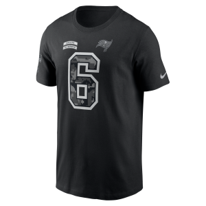 Nike Baker Mayfield Tampa Bay Buccaneers Salute to Service Nike Men's NFL T-Shirt in Black | N19900AF3V-3K6 - $50.00 at Nike