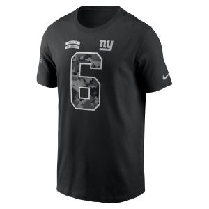 Nike Jaxson Dart New York Giants Salute to Service Nike Men's NFL T-Shirt in Black | N19900AF3N-FWN - $50.00 at Nike