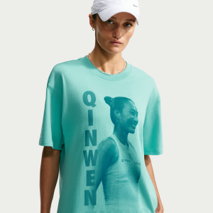 Nike Nike Women's Court "Qinwen Zheng" Tennis T-Shirt in Green | IX5735-356 - $47.00 at Nike