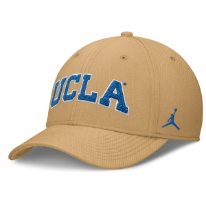 Nike Nike Men's UCLA Classic Swooshflex Jordan Brand Dri-FIT College Hat in Brown | JC3A79VUCL-KLK - $40.00 at Nike