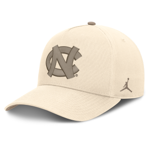 Jordan Men's North Carolina Natural Rise Jordan Brand Dri-FIT College A-Frame Adjustable Hat in Brown | JCB20DTUNCN-M4T - $38.00 at Nike