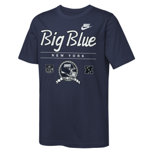 Nike New York Giants Rewind Hometown Slub Big Kids' Nike Dri-FIT NFL T-Shirt in Blue | Z1B7NFQSNYG-NBO - $35.00 at Nike