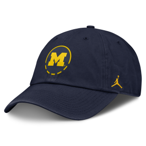Nike Nike Men's Michigan Natural Club Jordan Brand College Adjustable Hat in Blue | JC0141SMWN-YW8 - $32.00 at Nike