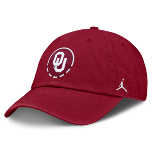 Nike Nike Men's Oklahoma Natural Club Jordan Brand College Adjustable Hat in Red | JC0169WOKN-YW8 - $32.00 at Nike