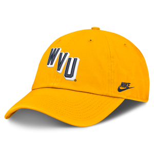 Nike West Virginia Natural Club Nike Men's College Adjustable Hat in Yellow | NC0176IWVV-EYR - $32.00 at Nike