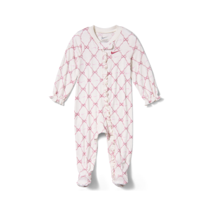 Nike Nike Ready, Set, Grow! Baby (0-9M) Footed Coverall in White | 06P378-ATA - $24.00 at Nike