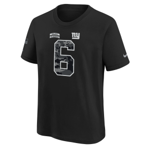 Nike Jaxson Dart New York Giants Salute to Service Big Kids' Nike NFL T-Shirt in Black | Z1B7NFRCNYGJD-NAW - $45.00 at Nike
