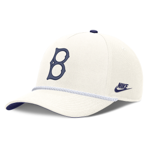 Nike Brooklyn Dodgers Cooperstown Rise Nike Men's MLB Adjustable Hat in White | NB450I87KB-U8F - $36.00 at Nike