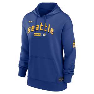 Nike Women's Seattle Mariners Authentic Collection City Connect Nike Therma MLB Pullover Hoodie in Blue | 22MN11TUMVR-HR3 - $100.00 at Nike