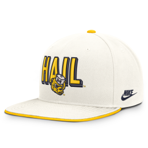 Nike Michigan Legacy Letter & Mascot Pro Nike Men's Dri-FIT College Adjustable Hat in White | NC120KGXMWV-207 - $40.00 at Nike