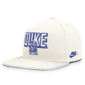 Nike Duke Legacy Letter & Mascot Pro Nike Men's Dri-FIT College Adjustable Hat in White | NC120G9GDUV-207 - $40.00 at Nike
