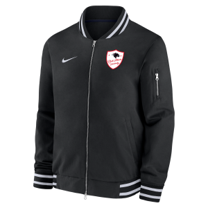 Nike Nike Men's College (Clark Atlanta University) Bomber Jacket in Black | M62424CLAU25-BLK - $165.00 at Nike
