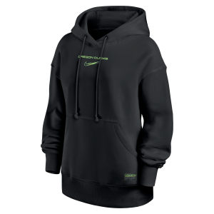 Oregon Legacy Nike Women's College Pullover Hoodie in Black | 01N500AUON-3ER