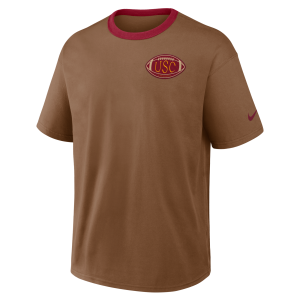 USC Academic Max90 Nike Men's College T-Shirt in Brown | 04T60JKESCJ-VG3