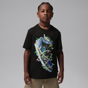 Jordan Big Kids' AJ1 T-Shirt in Black | 95G423-GBN
