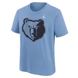 Memphis Grizzlies Essential Big Kids' Jordan Statement T-Shirt in Blue | Y2B7NBRJGRI-NEU